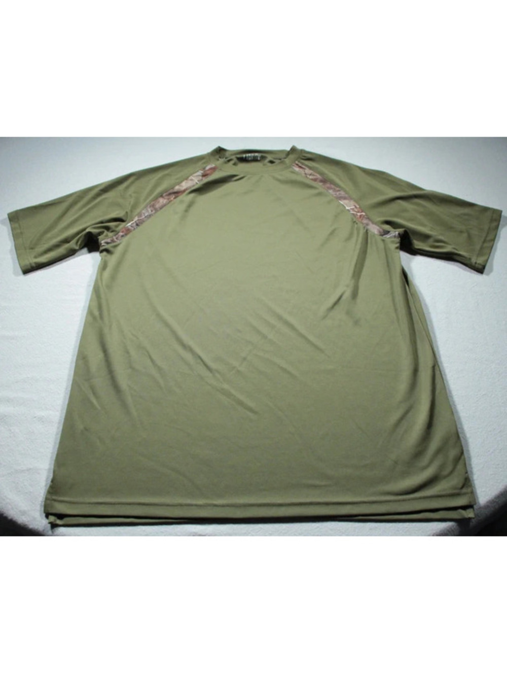 Men's Guide Gear Green Camo Polyester T-Shirt Camouflage 2XL Shirt